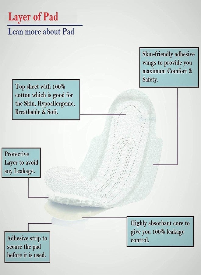 Extra Care Ultra Soft Sanitary Pads for women- XXL Size (40+ 10 Extra Counts) - Image 5
